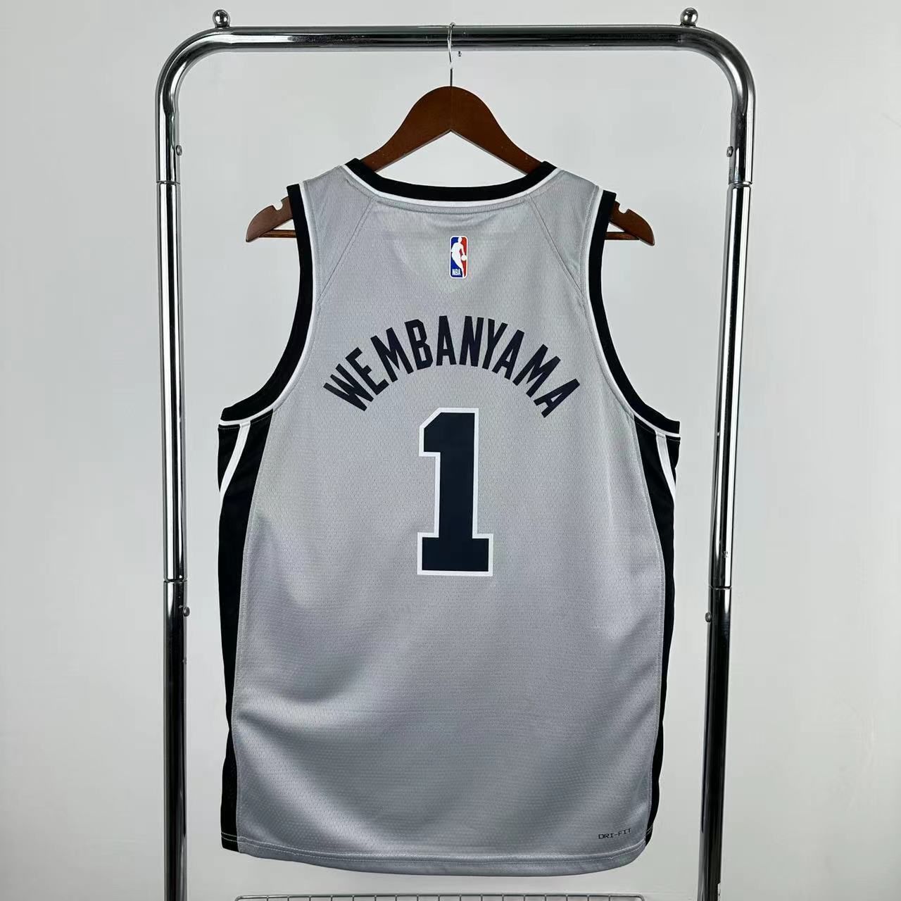 Men San Antonio Spurs #1 Wembanyama Grey Season 2026 NBA Jersey->san antonio spurs->NBA Jersey